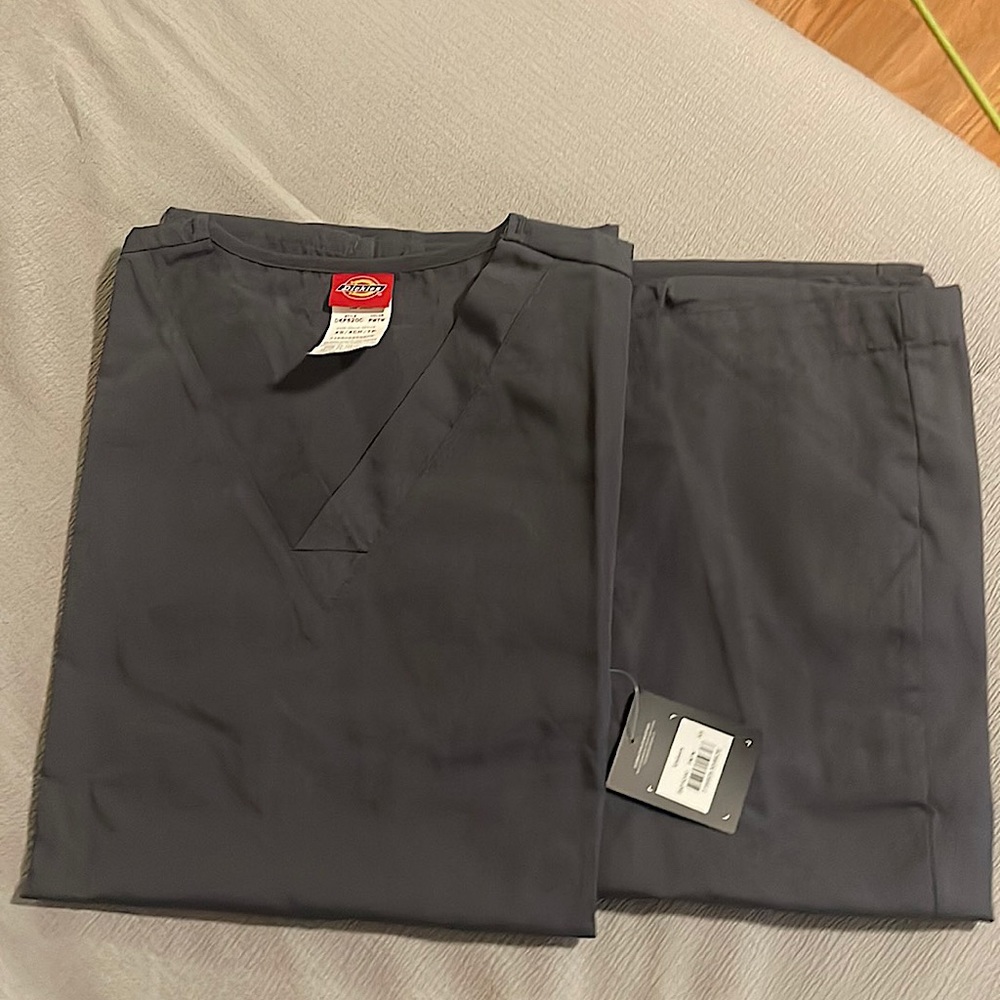 dickies grey scrub set